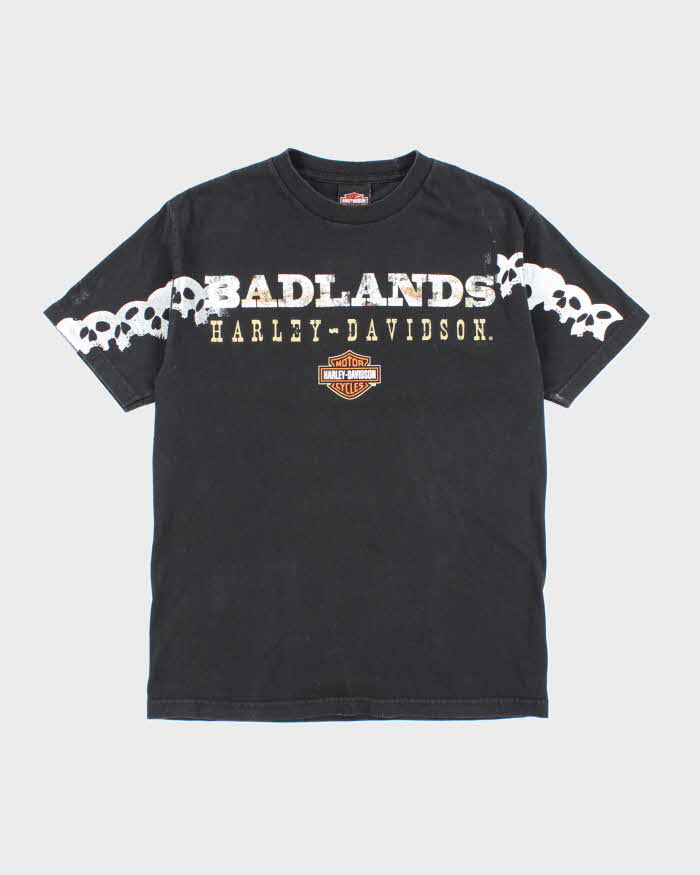 Vintage Y2K Harley Davidson Badlands Graphic T-Shirt - M