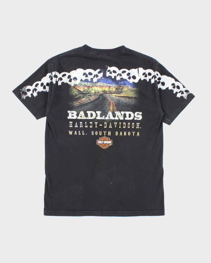 Vintage Y2K Harley Davidson Badlands Graphic T-Shirt - M