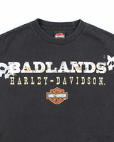 Vintage Y2K Harley Davidson Badlands Graphic T-Shirt - M