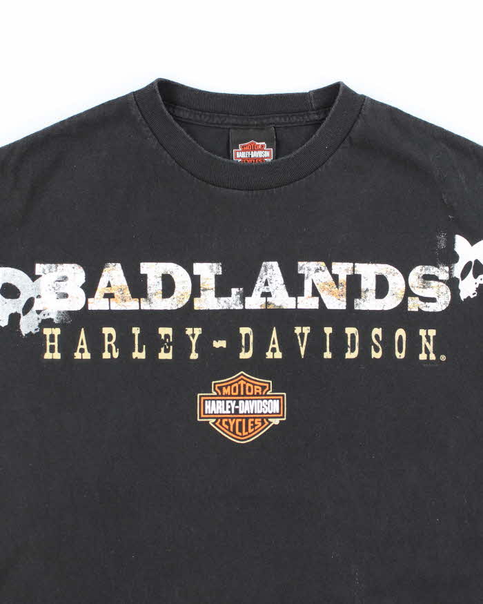 Vintage Y2K Harley Davidson Badlands Graphic T-Shirt - M