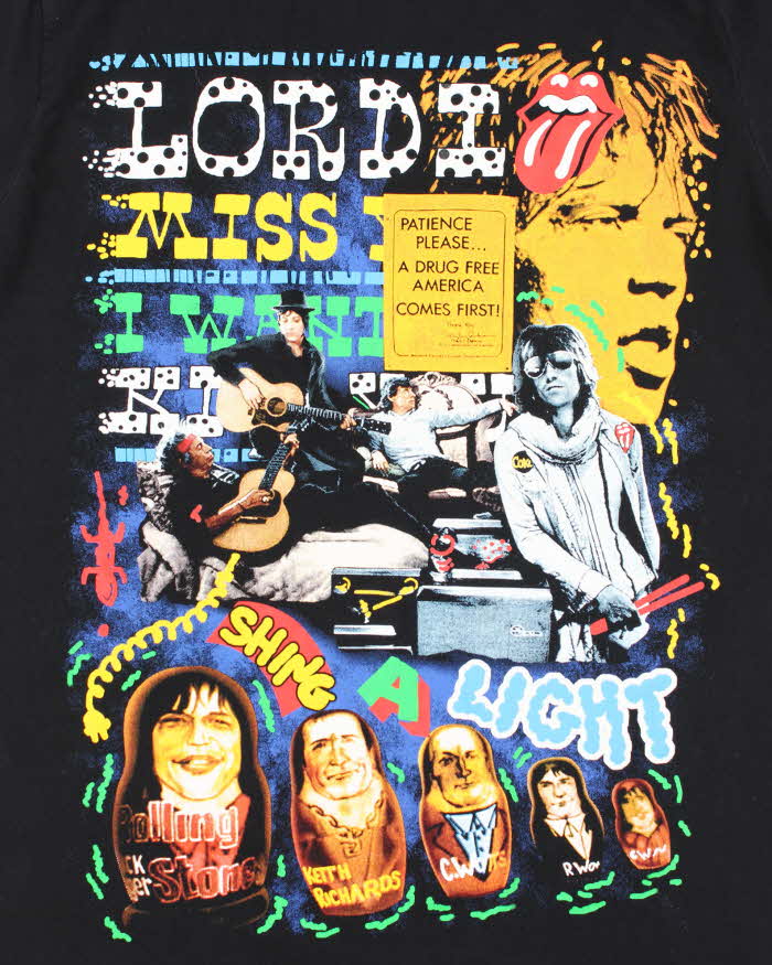 Vintage Rolling Stones Heavyweight Graphic Printed T-Shirt - XL