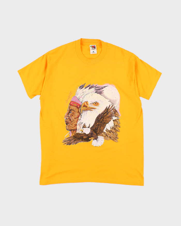 Vintage 90's Brave Heart Eagle Graphic T-Shirt - L