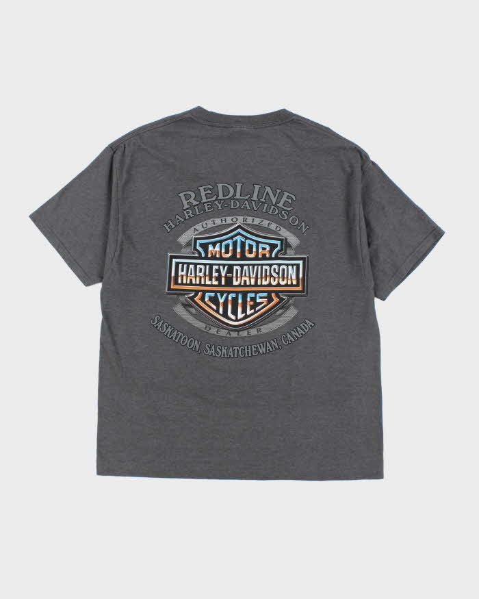 Vintage 2000's Harley Davidson Centre Logo T-Shirt - L