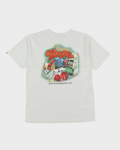 Vintage Y2K Casino Graphic T-Shirt - L