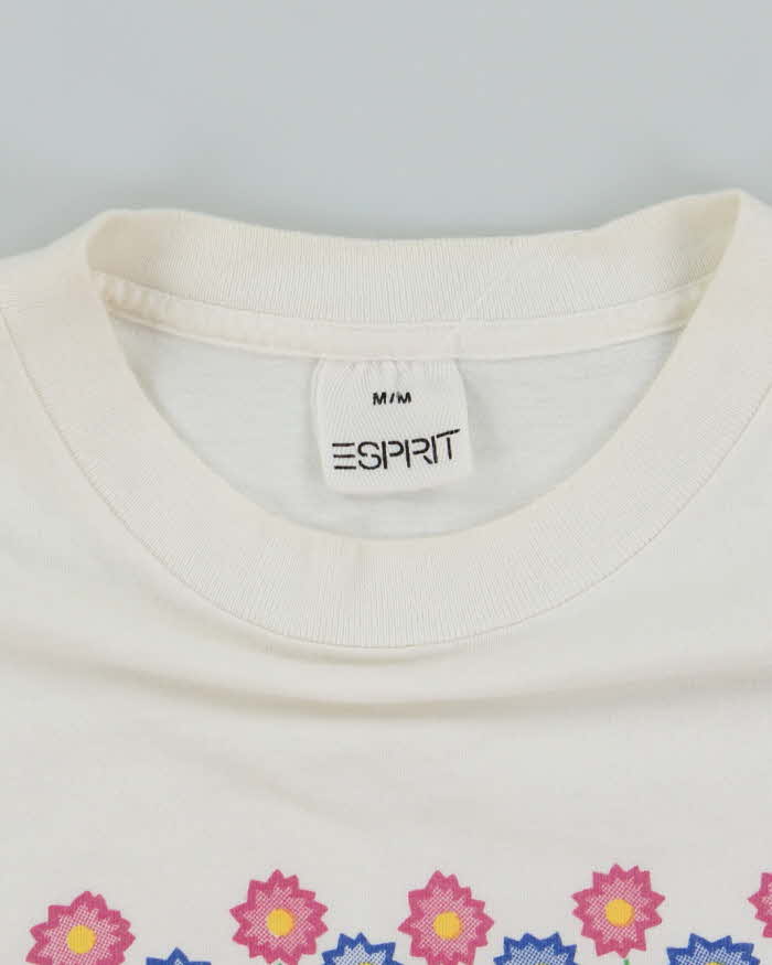 Vintage 90's Esprit Flower Graphic T-Shirt - M