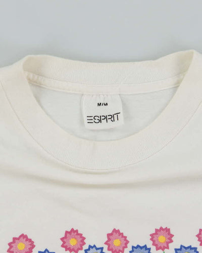 Vintage 90's Esprit Flower Graphic T-Shirt - M
