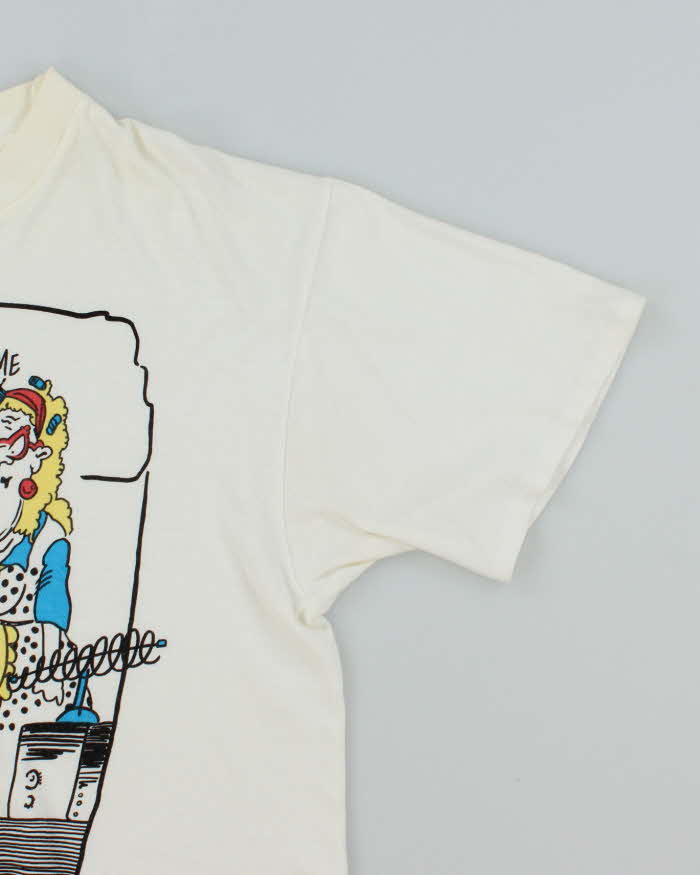 Vintage 90's Comedy Slogan Graphic T-Shirt - L