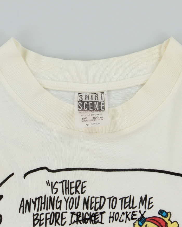 Vintage 90's Comedy Slogan Graphic T-Shirt - L