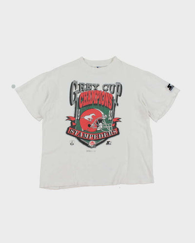 Vintage 90's Starter Calgary Stampeders Graphic T-Shirt - L