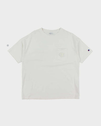 Vintage Champion Heavyweight Pocket T-Shirt - M
