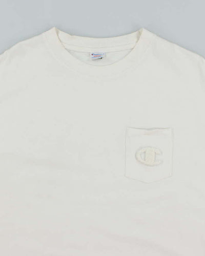 Vintage Champion Heavyweight Pocket T-Shirt - M