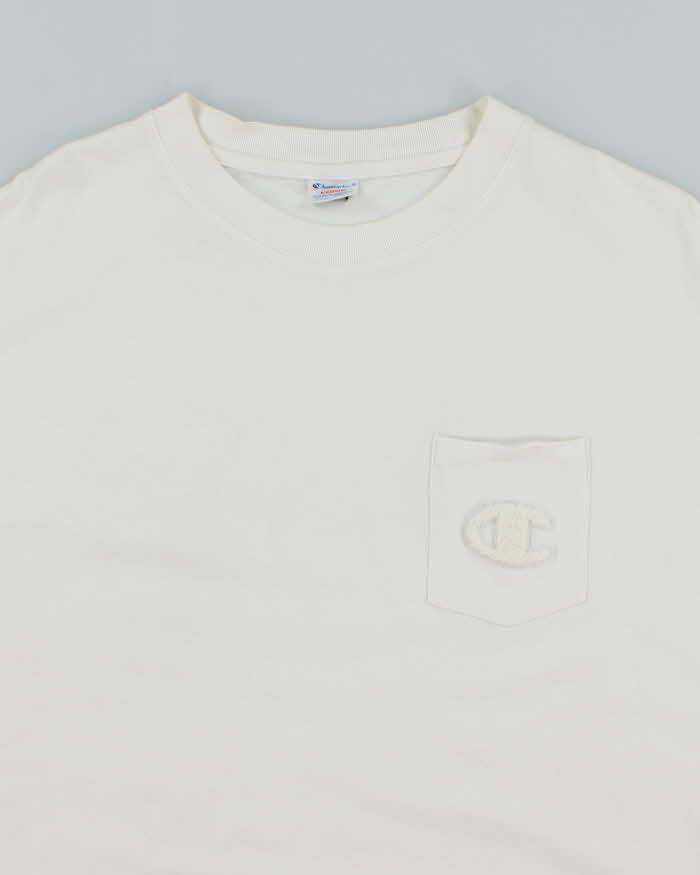Vintage Champion Heavyweight Pocket T-Shirt - M