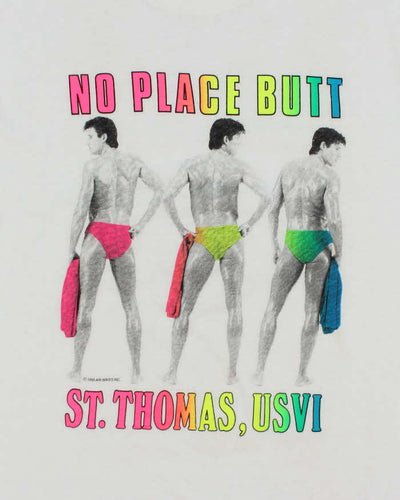 Vintage 90's No Place Butt St Thomas' Souvenir T-Shirt -  M
