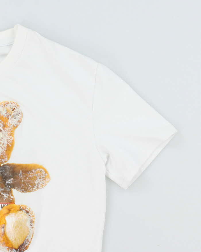 Vintage Y2K Moschino Underwear Teddy Bear Graphic T-Shirt - S