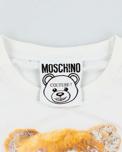 Vintage Y2K Moschino Underwear Teddy Bear Graphic T-Shirt - S