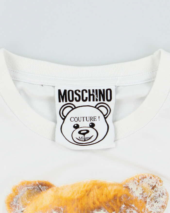 Vintage Y2K Moschino Underwear Teddy Bear Graphic T-Shirt - S