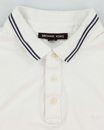Michael Kors White Polo Boating Shirt - M