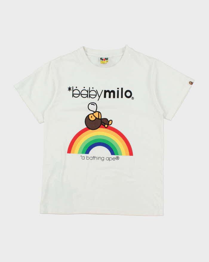 A Bathing Ape White Cotton T-Shirt - XL
