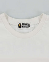 A Bathing Ape Bubble Print White Cotton T-Shirt - L