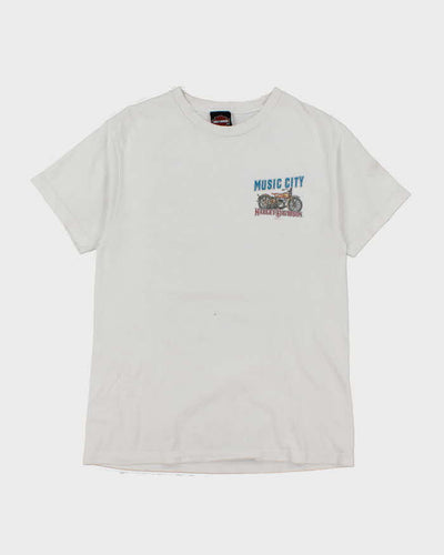 Music City Harley Davidson White Cotton T-Shirt - M
