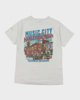 Music City Harley Davidson White Cotton T-Shirt - M