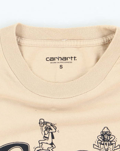 Carhartt Beige Classic Design T-Shirt - S