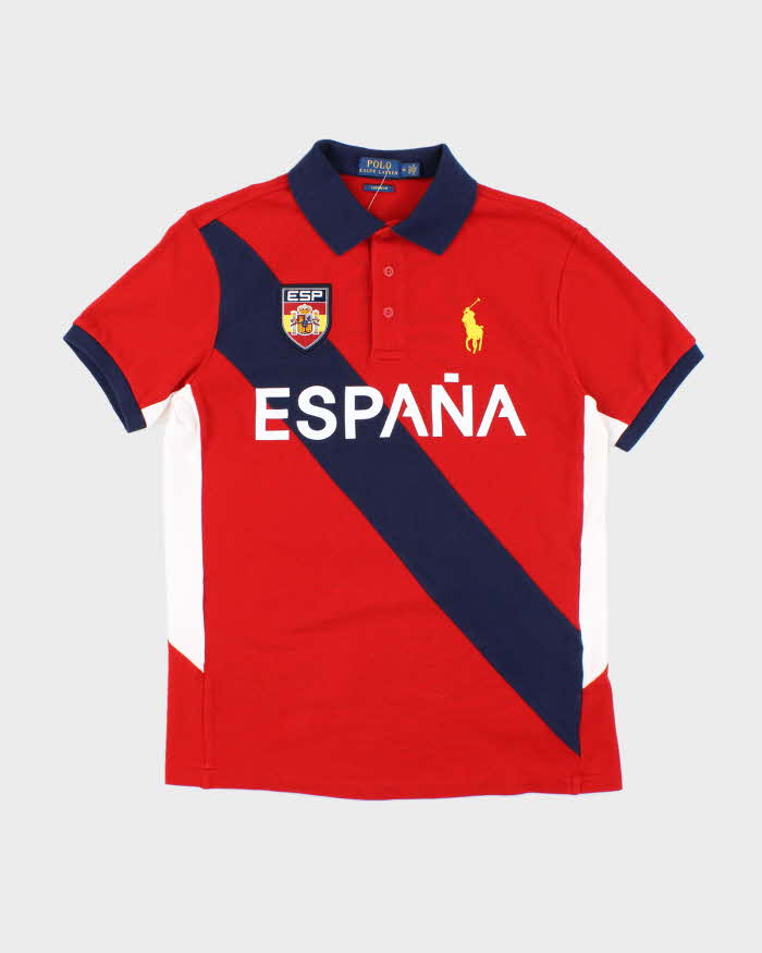 Vintage 2000's Ralph Lauren Espana Embroidered Polo Shirt - M