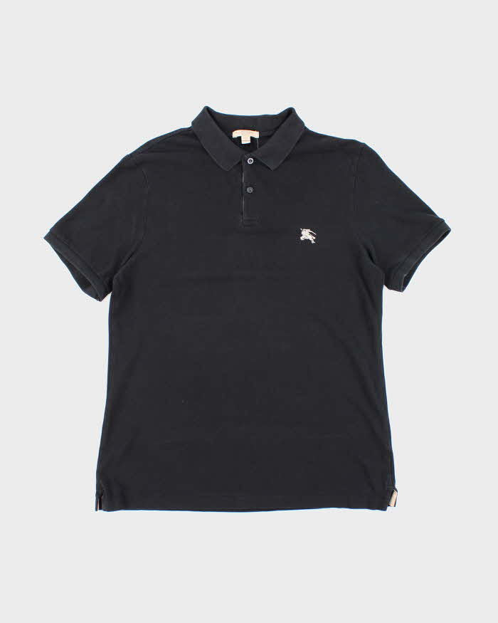 Vintage Burberry Small Embroidered Logo Polo Shirt - L