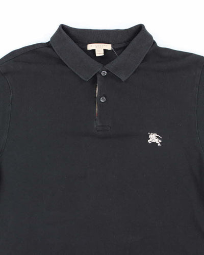 Vintage Burberry Small Embroidered Logo Polo Shirt - L