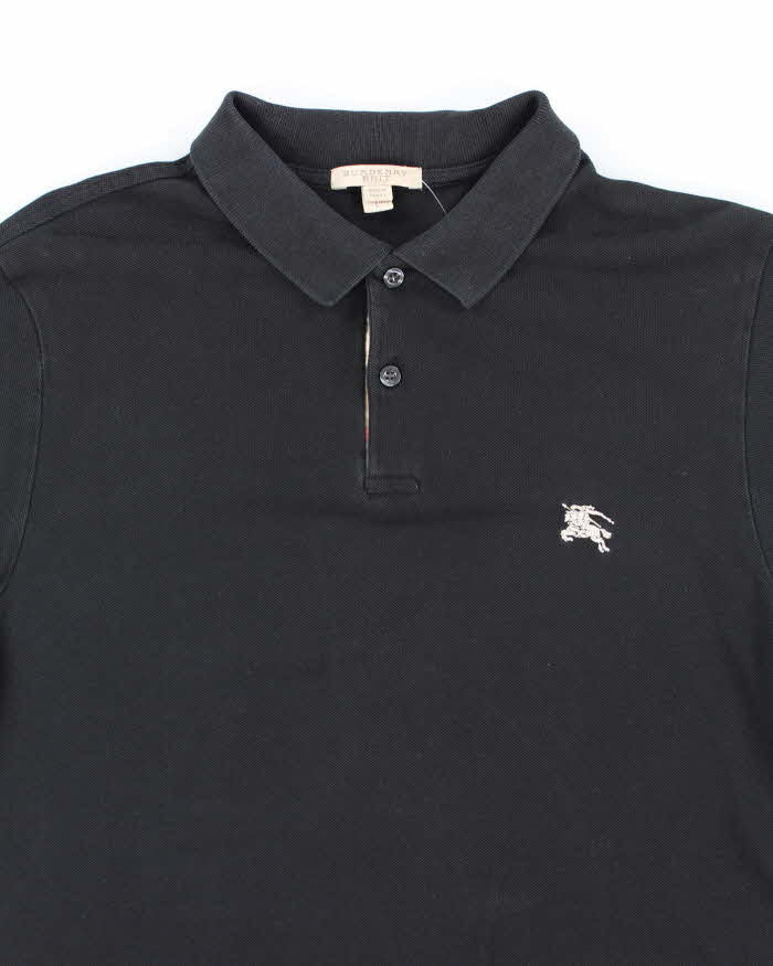 Vintage Burberry Small Embroidered Logo Polo Shirt - L