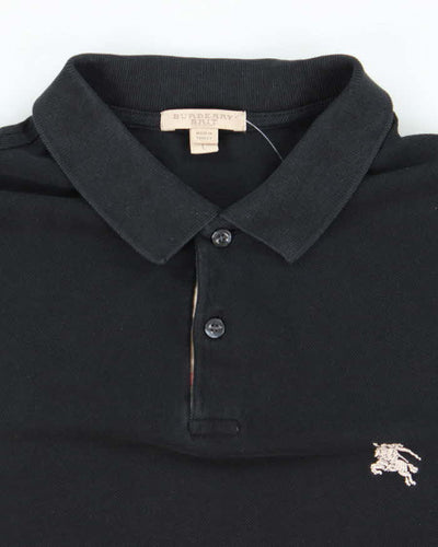 Vintage Burberry Small Embroidered Logo Polo Shirt - L