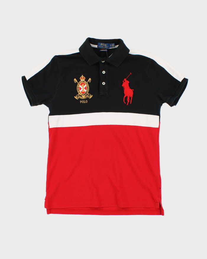 Vintage 2000's Ralph Lauren Big Horse Logo Polo Shirt - S