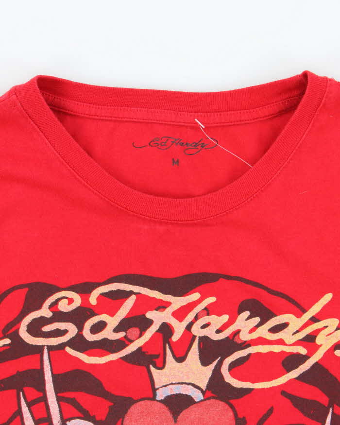 Vintage 2000's Ed Hardy Traditional Tattoo Graphic T-Shirt - M