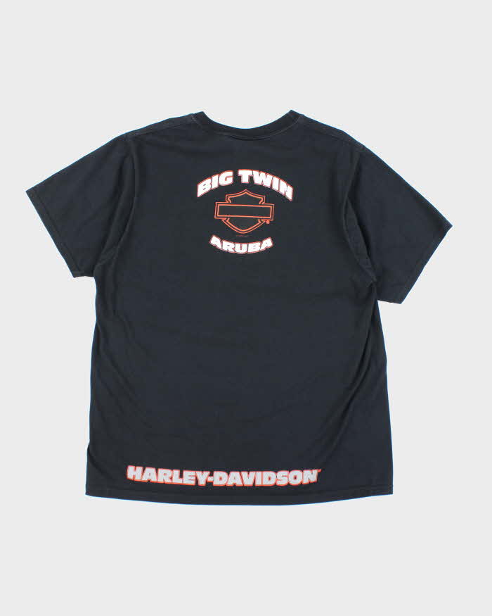 Vintage Y2K Harley Davidson Caribbean Power Graphic T-Shirt - XL
