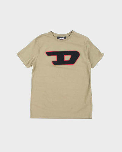 Vintage Y2K Diesel Textured Graphic T-Shirt - M