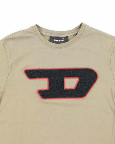 Vintage Y2K Diesel Textured Graphic T-Shirt - M