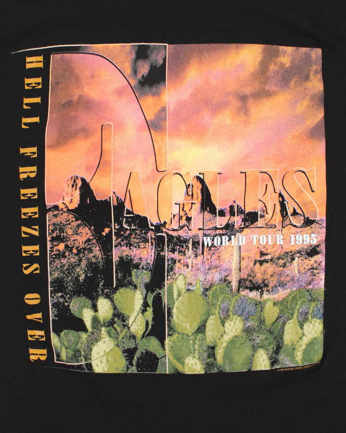 Vintage 90's Eagles 1995 World Tour Band T-Shirt - L