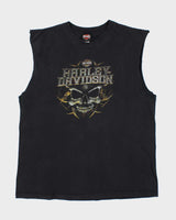 Vintage 2000's Harley Davidson New York Cut Off Graphic T-Shirt - XXL