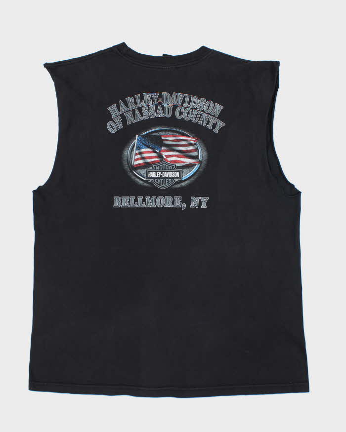 Vintage 2000's Harley Davidson New York Cut Off Graphic T-Shirt - XXL