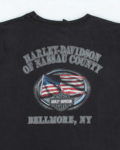 Vintage 2000's Harley Davidson New York Cut Off Graphic T-Shirt - XXL