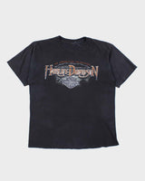 Vintage Y2K Harley Davidson Centre Logo Graphic T-Shirt - XL