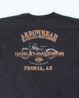Vintage Y2K Harley Davidson Centre Logo Graphic T-Shirt - XL