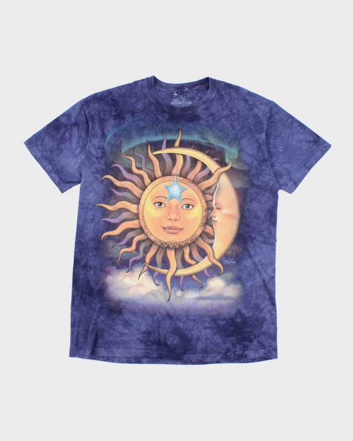 Vintage The Mountain Tie Dye Sun &amp; Moon Graphic T-Shirt - L