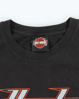 Vintage Harley Davidson Spell Out Graphic Cut Off T-Shirt - L