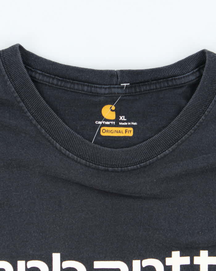 Vintage 2000's Carhartt Oversized Spell Out Graphic T-Shirt - XL