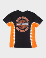 Vintage Harley Davidson Flame Eagle Tie Dye T-Shirt - L
