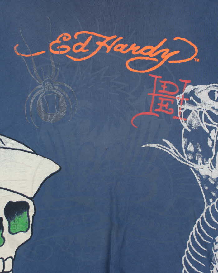 Vintage 2000's Ed Hardy Tattoo Graphic T-Shirt - M