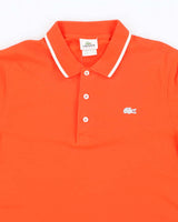Vintage Lacoste White Croc Logo Polo Shirt - M
