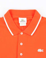 Vintage Lacoste White Croc Logo Polo Shirt - M