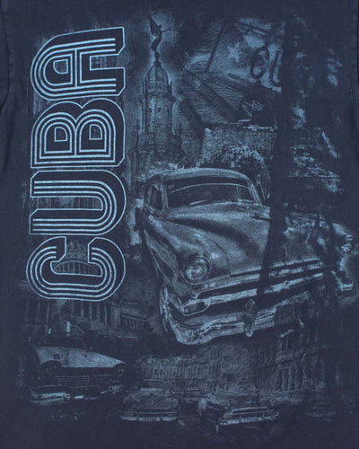 Vintage Y2K Cuba Souvenir Graphic T-Shirt - L